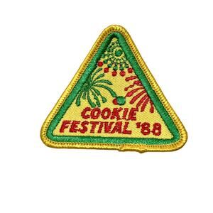 Vintage 1988 Girl Scout patch “COOKIE FESTIVAL ‘88”